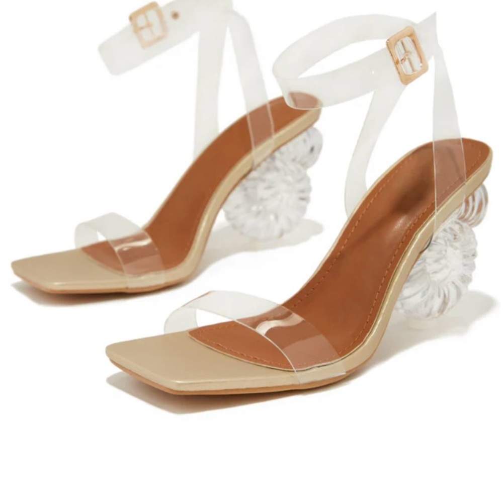 Elegant Transparent Heel Sandals